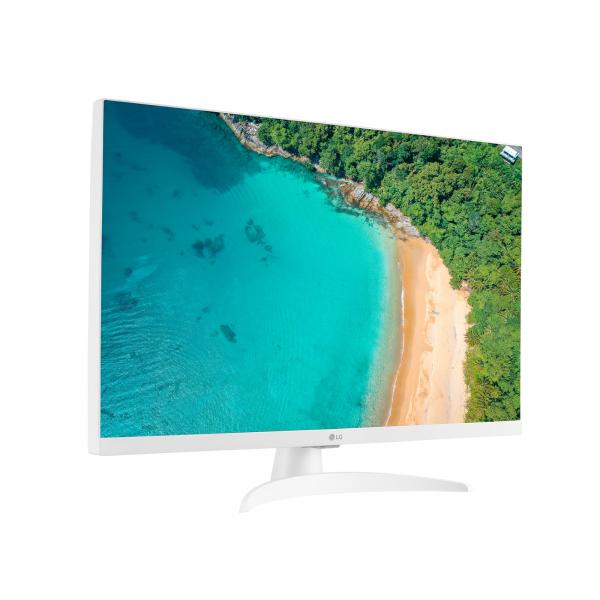Smart TV LG 27TQ615S-WZ, Schermo 27" Full HD IPS, Sistema Operativo SMART webOS, Bianco - Disponibile in 2-4 giorni lavorativi