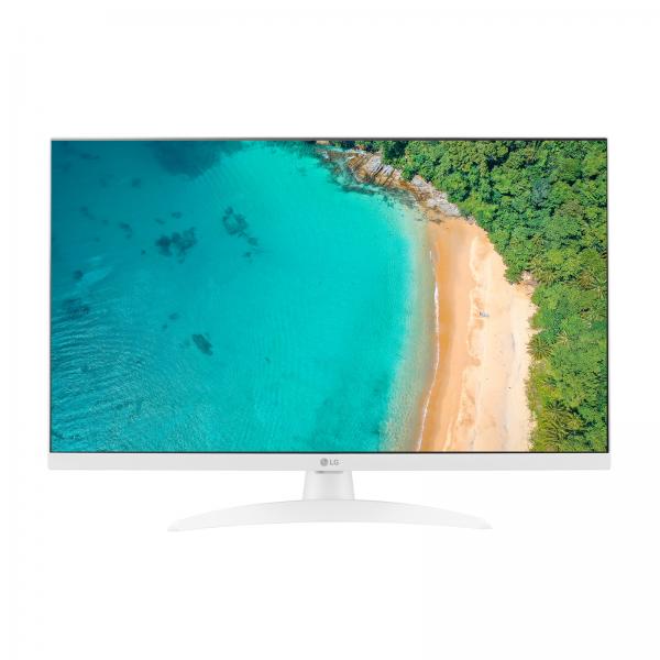 Smart TV LG 27TQ615S-WZ, Schermo 27" Full HD IPS, Sistema Operativo SMART webOS, Bianco - Disponibile in 2-4 giorni lavorativi