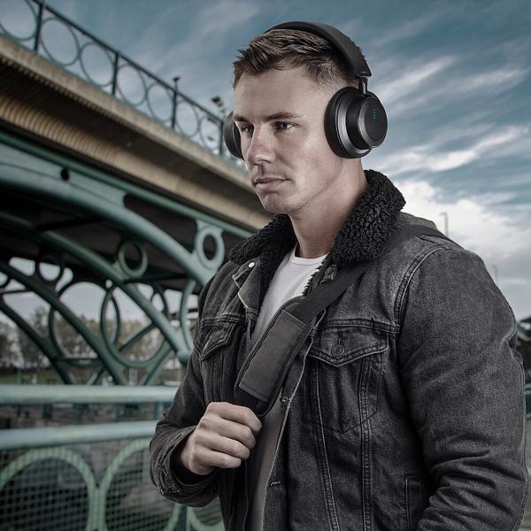 Lindy LH900XW Auricolare Con cavo e senza cavo A Padiglione Musica e Chiamate USB tipo-C Bluetooth Nero - Disponibile in 6-7 giorni lavorativi