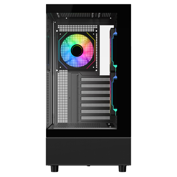 Case SHOWBUI 42B - Gaming Tower- ATX- 3x12cm ARGB fan- 2xUSB3- Type-C- Side & Front Panel Temp Glass - Disponibile in 3-4 giorni lavorativi