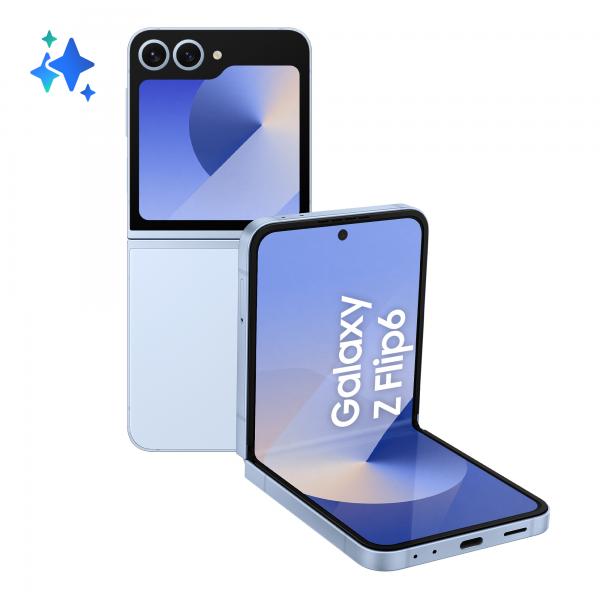 Samsung SM-F741B Z Flip 6 12+512GB 3.4"/6.7" 5G Blue ITA - Disponibile in 2-3 giorni lavorativi