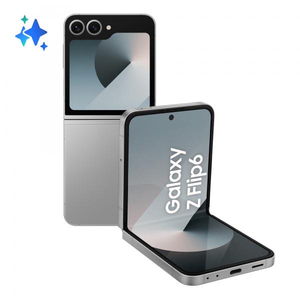 Samsung SM-F741B Z Flip 6 12+256GB 3.4"/6.7" 5G Silver ITA - Disponibile in 2-3 giorni lavorativi