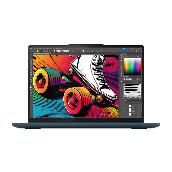 Lenovo Yoga 7 2-in-1 14IML9 Intel Core Ultra 5 125H 35,6 cm (14") Touch screen WUXGA 16 GB LPDDR5x-SDRAM 1 TB SSD Wi-Fi 6E (802.11ax) Windows 11 Home Colore foglia di tè - Disponibile in 6-7 giorni lavorativi