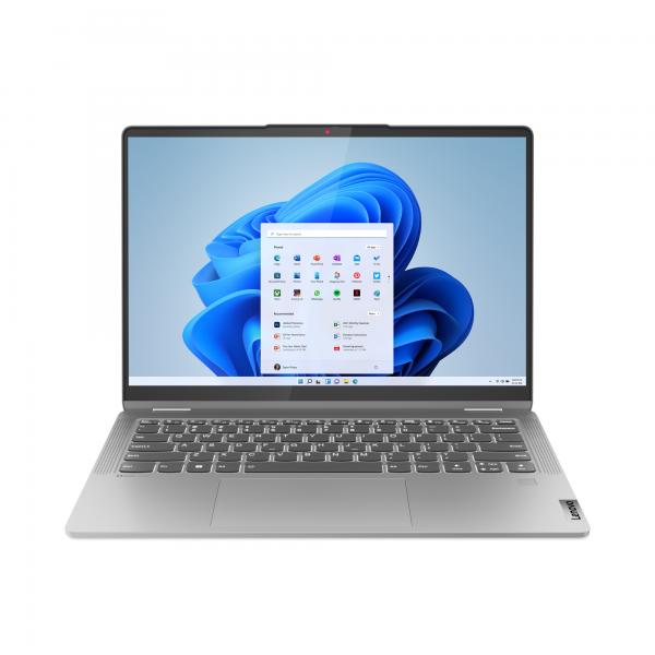 Lenovo IdeaPad Flex 5 14ABR8 AMD Ryzen 5 7430U 35,6 cm (14") Touch screen WUXGA 16 GB LPDDR4x-SDRAM 512 GB SSD Wi-Fi 6 (802.11ax) Windows 11 Home Grigio - Disponibile in 6-7 giorni lavorativi