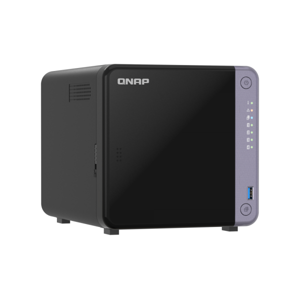 QNAP NAS - 4-BAY 3.5" DESKTOP NAS, AL524 4C 2.0GHZ, 4GB DDR4 RAM (MAX 16GB), 1 X 10GBE SFP+, 2 X 2.5 - Disponibile in 3-4 giorni lavorativi