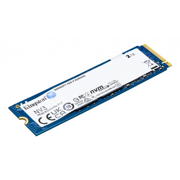 KINGSTON SSD INTERNO NV3 NVM 2TB M,2 PCIe 4,0 R/W 3500/2800 - Disponibile in 3-4 giorni lavorativi