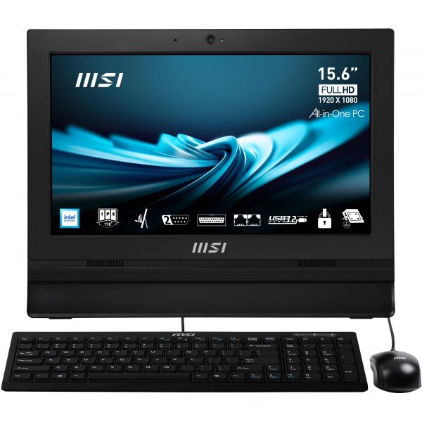 All-in-One Nuovo MSI PC AIO 15,6" TOUCH INTEL N100 4GB 128GB SSD WIN 11 PRO - Disponibile in 3-4 giorni lavorativi