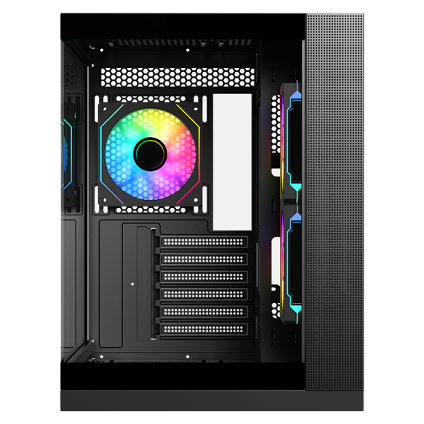 Case DARK CAVE DS - Gaming Tower- ATX- 3x12cm ARGB fan- 2xUSB3- Type-C- Side & Front Panel Temp Glass - Disponibile in 3-4 giorni lavorativi