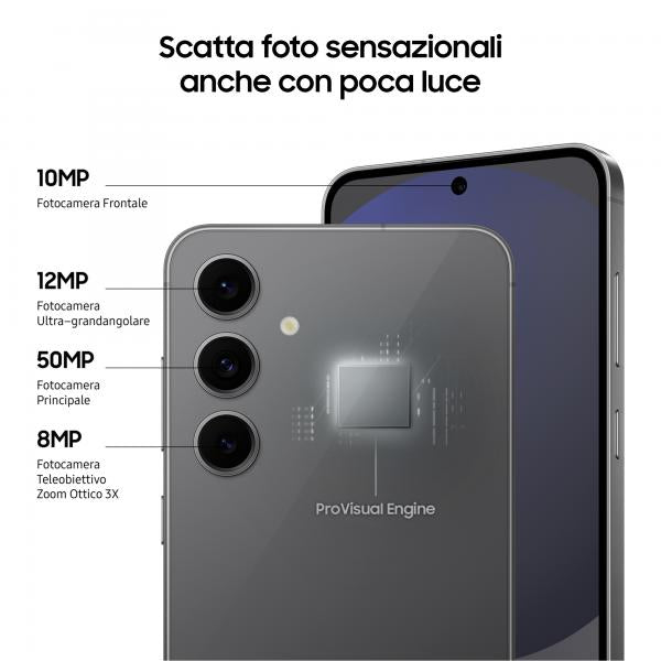 Samsung SM-S721 S24 FE 8+128GB 6.7" 5G Blue ITA - Disponibile in 2-3 giorni lavorativi