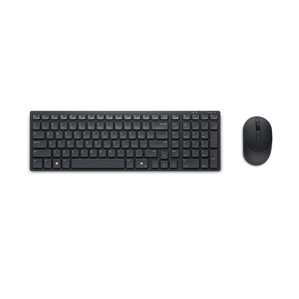 Dell Silent Keyboard and Mouse KM555 - Set mouse e tastiera - senza fili - 2.4 GHz, Bluetooth 5.1 - QWERTY - italiana - nero - con 3 anni Next Business Day Advanced Exchange Service - Disponibile in 3-4 giorni lavorativi