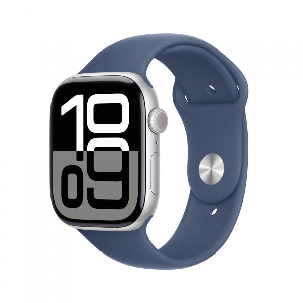 Apple Watch Series 10 OLED 46 mm Digitale 416 x 496 Pixel Touch screen Argento Wi-Fi GPS (satellitare) - Disponibile in 6-7 giorni lavorativi