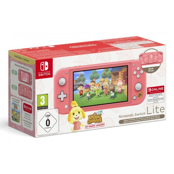 Console Nintendo Switch Lite Corallo Edizione Speciale Animal Crossing Isabelle + 12 mesi NSO - Disponibile in 2/3 giorni lavorativi