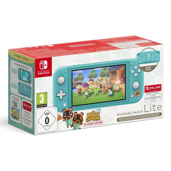 Console Nintendo Switch Lite Turchese Edizione Speciale Animal Crossing T.Tommy + 12 mesi NSO - Disponibile in 2/3 giorni lavorativi