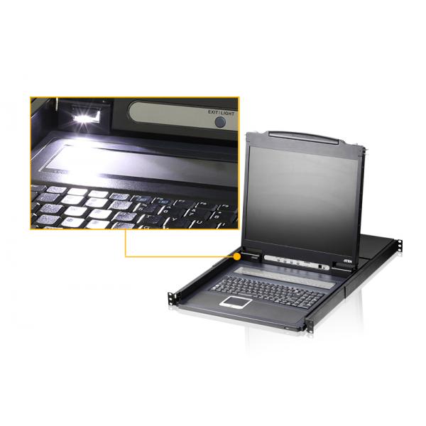 ATEN CL1308N switch per keyboard-video-mouse (kvm) Montaggio rack Nero - Disponibile in 6-7 giorni lavorativi