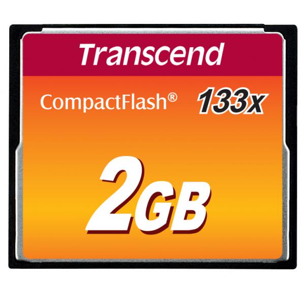 TRANSCEND 2GB COMPACT FLASH CARD (133X) PRODOTTO ITALIA - Disponibile in 3-4 giorni lavorativi