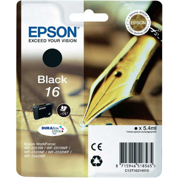 EPSON 16 CARTUCCIA INKJET NERO - Disponibile in 3-4 giorni lavorativi Epson