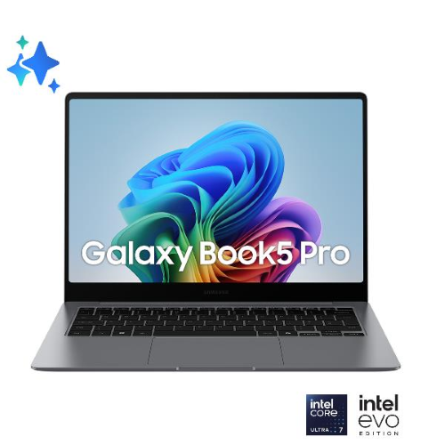 PC Notebook Nuovo SAMSUNG GALAXY BOOK5 PRO 14" Intel Core Ultra 7 512GB RAM 16GB Windows 11 Pro - Disponibile in 3-4 giorni lavorativi