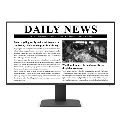 MONITOR BENQ 23.8" IPS 1XHDMI DP 100HZ BENQ GW2491 FHD - Disponibile in 3-4 giorni lavorativi
