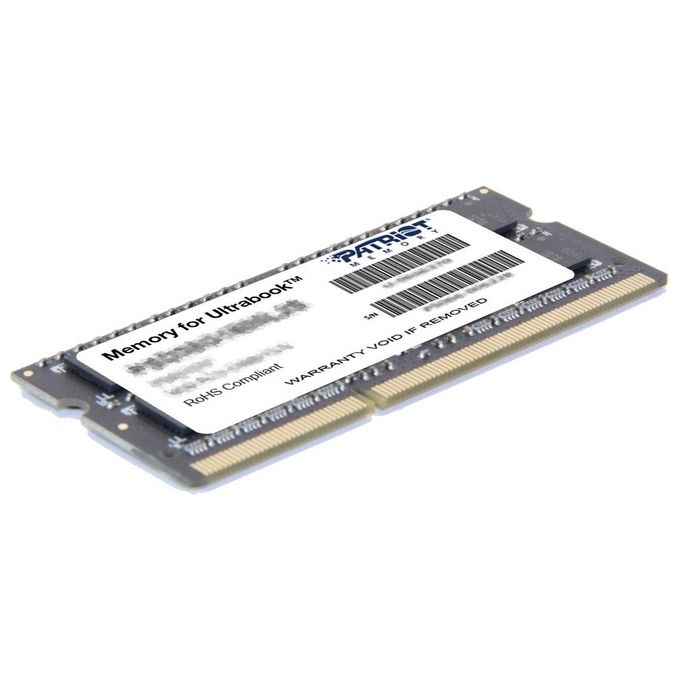 Patriot Ram 8gb Sodimm 1600mhz Cl11 1,35v Per Ultrabook - Disponibile in 3-4 giorni lavorativi Patriot