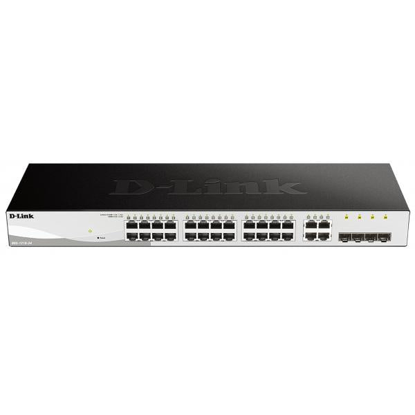 D-LINK SWITCH 24-PORT GIGABIT SMART MANAGED SWITCH INCLUDING 4 SFP PORTS - Disponibile in 3-4 giorni lavorativi