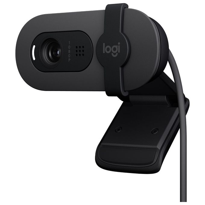 Logitech Brio 100 Webcam 2 Mp 1920x1080 Pixel Usb Grafite - Disponibile in 3-4 giorni lavorativi