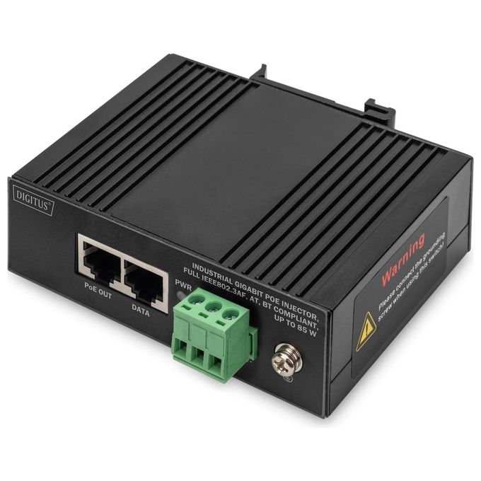 Digitus DN651141 Iniettore Gigabit Ethernet Poe Industriale - Disponibile in 3-4 giorni lavorativi
