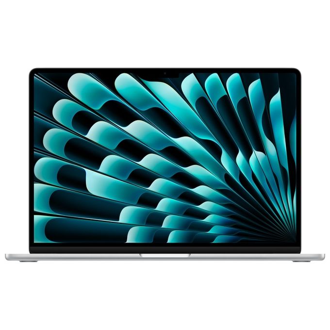 Macbook Nuovo Apple MacBook Air 15'' con Chip M3 8Gb Archiviazione SSD 256Gb Videocamera FaceTime HD 1080p Touch ID 15.3'' Argento - Disponibile in 3-4 giorni lavorativi