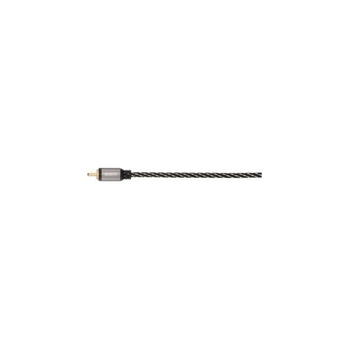Avinity Cavo Rca Tessuto Nero-Grigio - Disponibile in 3-4 giorni lavorativi
