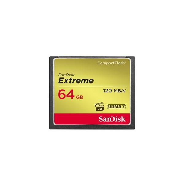 SanDisk Extreme - Scheda di memoria flash - 64 GB - 567x - CompactFlash - Disponibile in 3-4 giorni lavorativi