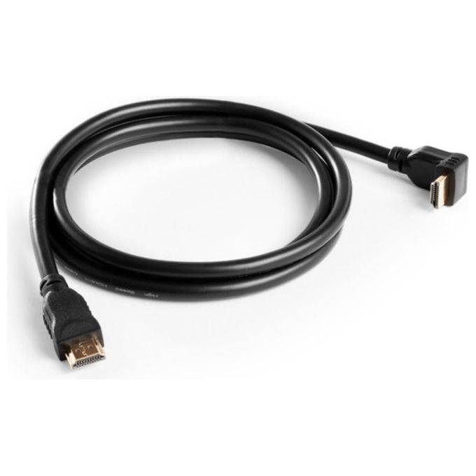 Meliconi 497013BA Cavo HDMI Standard con Spina 90, Nero - Disponibile in 3-4 giorni lavorativi