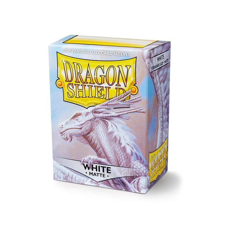 DRAGON SHIELD Standard Sleeves - Matte White (100 Sleeves) - Disponibile in 2/3 giorni lavorativi Dragon Shield