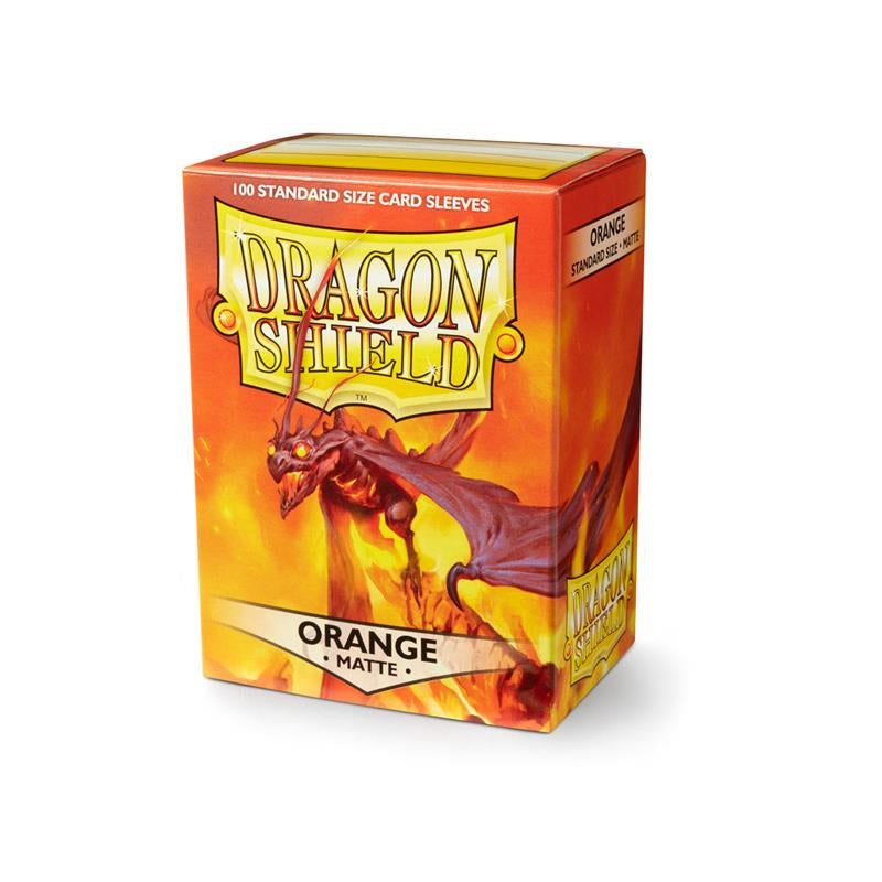 DRAGON SHIELD Standard Sleeves - Matte Orange (100 Sleeves) - Disponibile in 2/3 giorni lavorativi Dragon Shield