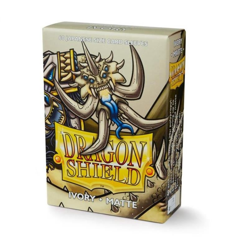 DRAGON SHIELD Small Sleeves - Japanese Matte Ivory (60 Sleeves) - Disponibile in 2/3 giorni lavorativi Dragon Shield