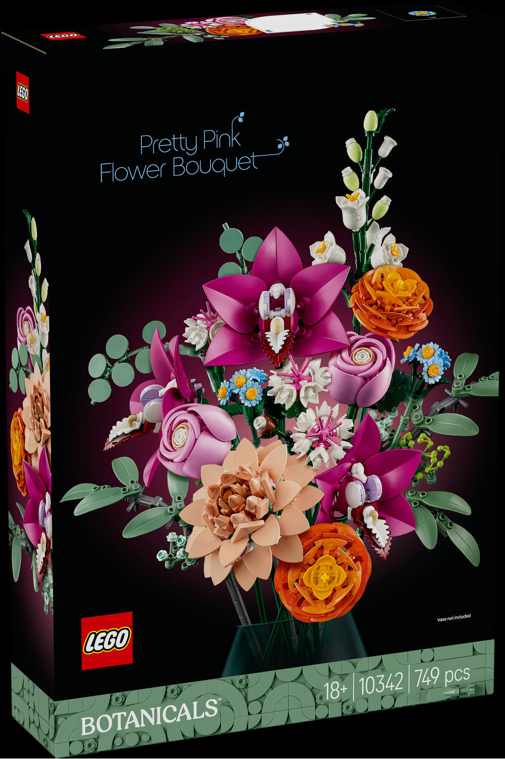 LEGO 10342 BOTANICALS - Bouquet di fiori rosa LEGO