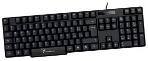 Techmade Tastiera Wired Filo Black Techmade