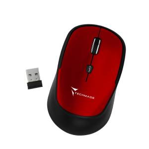 Techmade Mouse Wireless TM-XJ35 Red Techmade