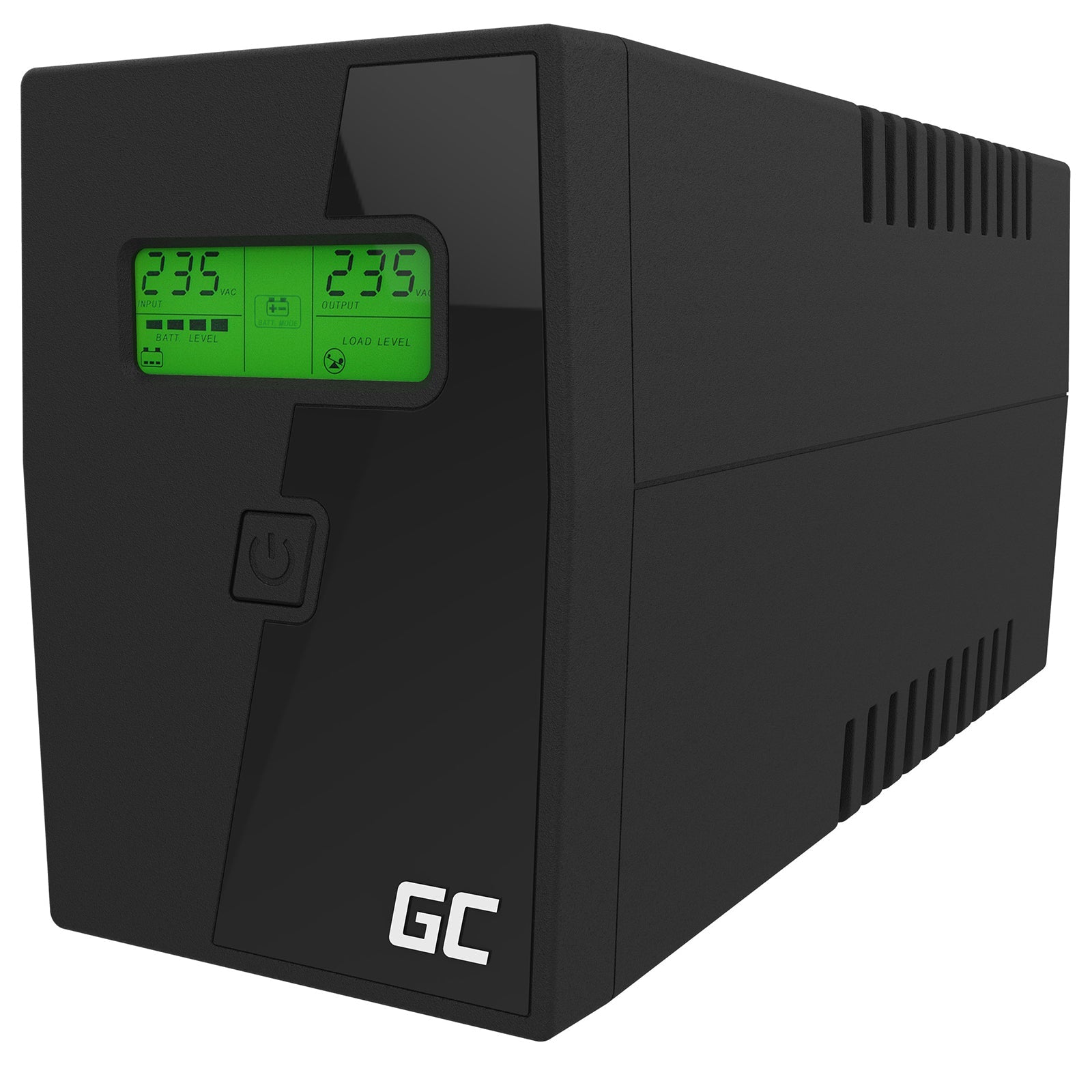 Greencell UPS Gruppo Di Continuità 600VA 2 Schuko UPS01LCD GameSIDE&Tech