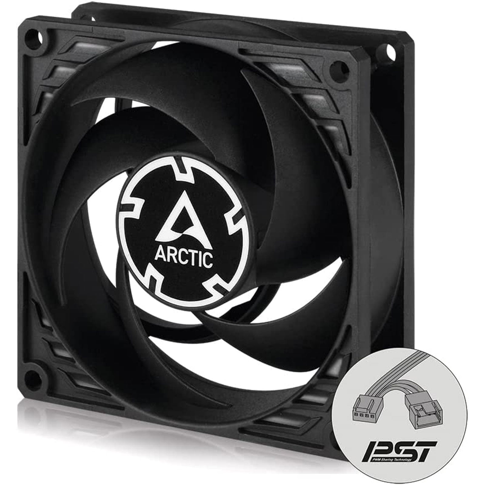 ARCTIC P8 PWM Ventola 8 Cm Nera con Controllo PWM GameSIDE&Tech