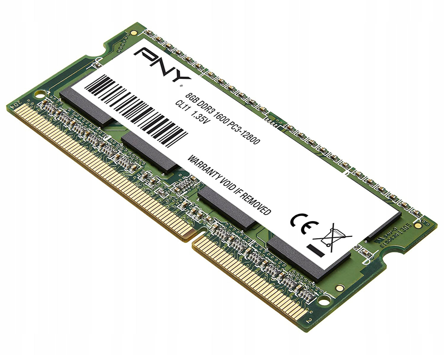 PNY Memoria RAM DDR3 8GB SODIMM 1600 Mhz Bulked (no confezione) GameSIDE&Tech