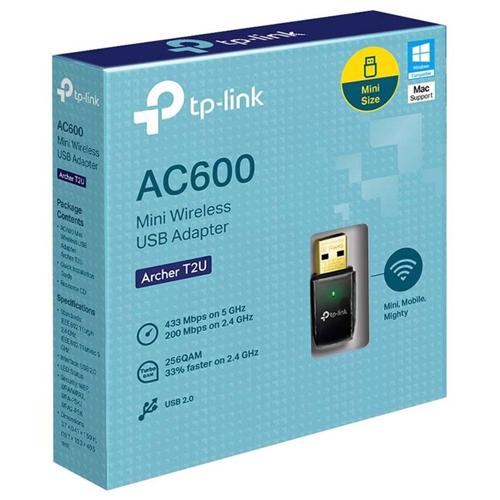 Adattatore USB Wireless TP-Link Archer T2U Dual-Band 2.4GHz & 5GHz GameSIDE&Tech