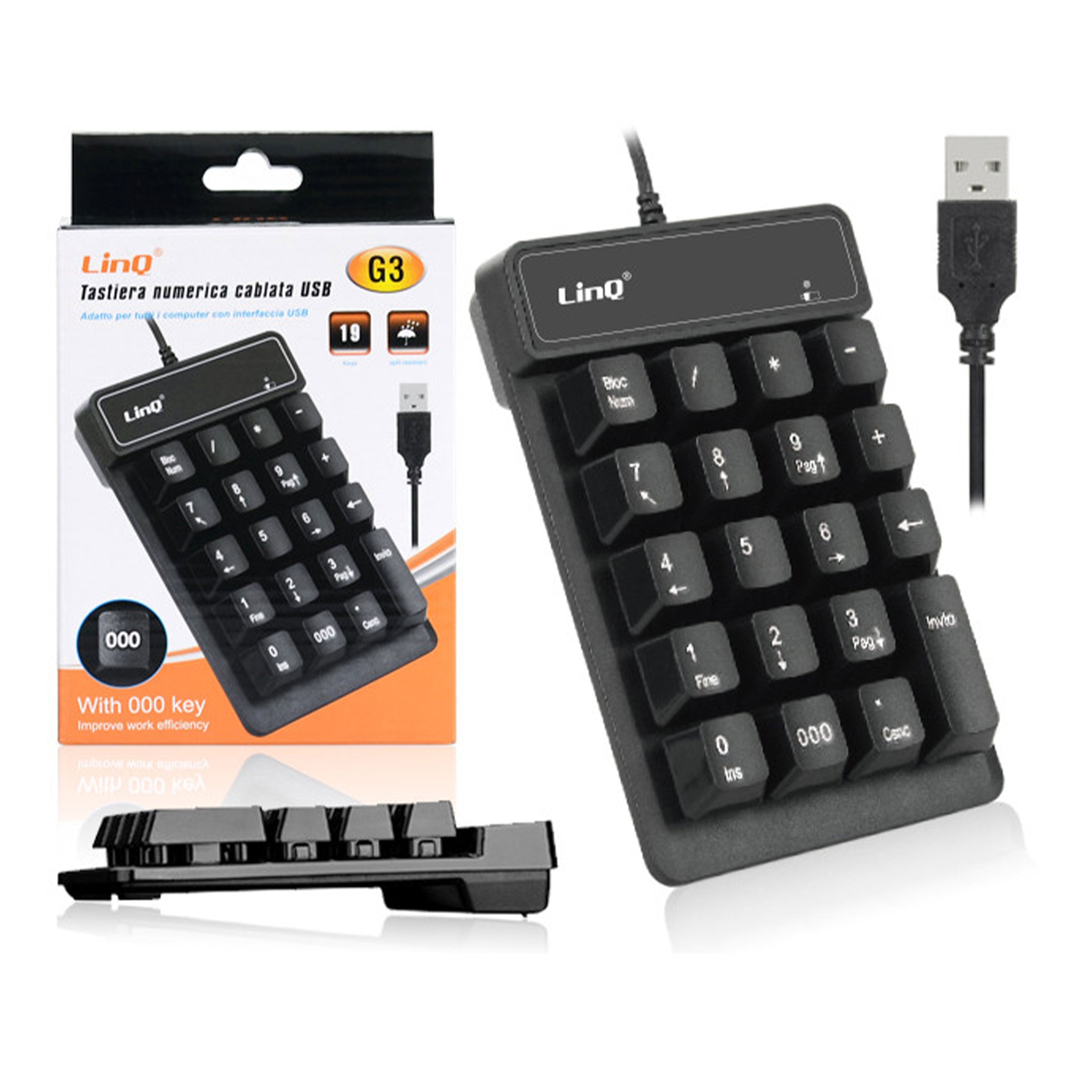 LinQ Tastiera Numerica USB G3 GameSIDE&Tech