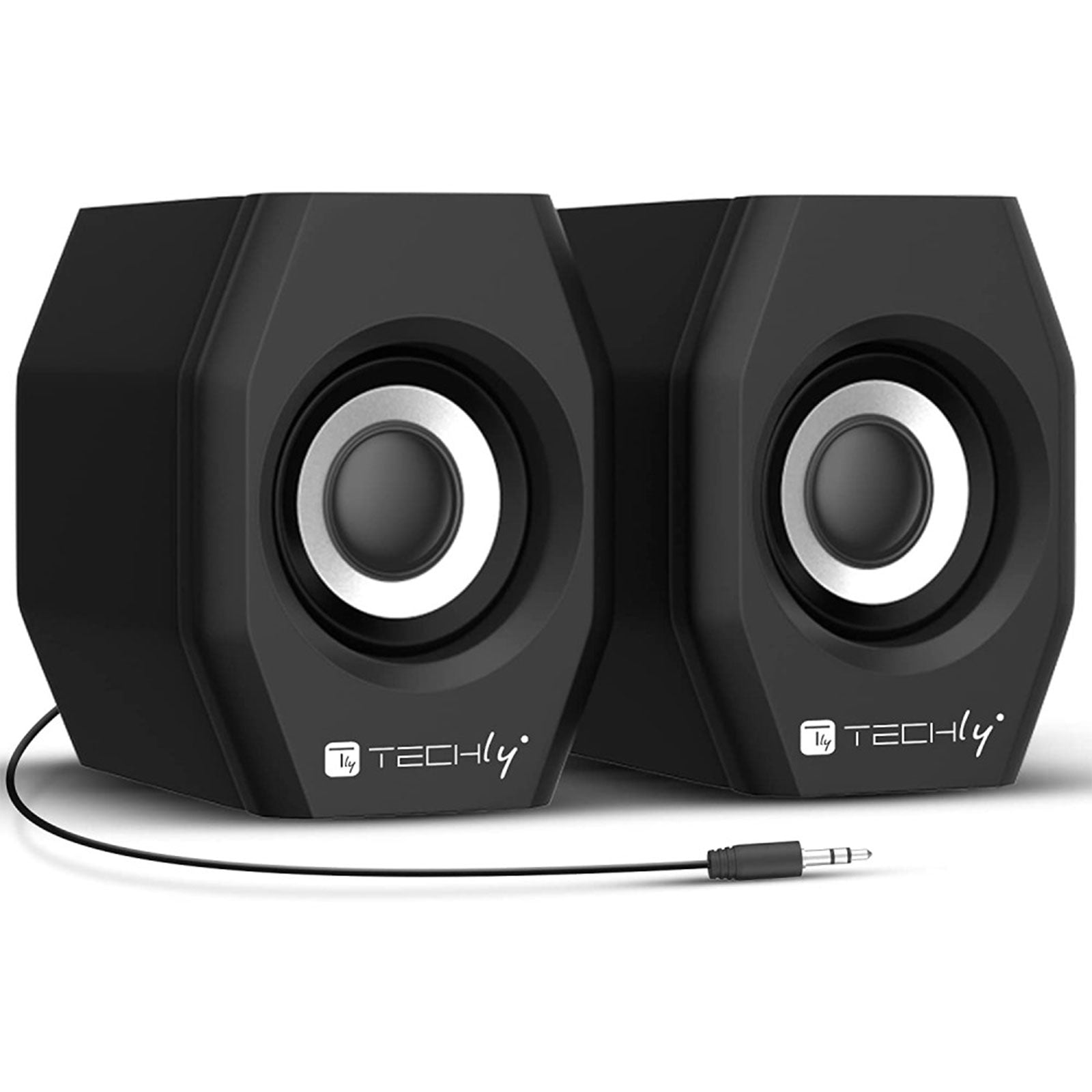 Techly Set Casse Altoparlanti USB 2.0 Jack 3,5mm SP-320STY - Disponibile in 2-4 giorni lavorativi GameSIDE&Tech