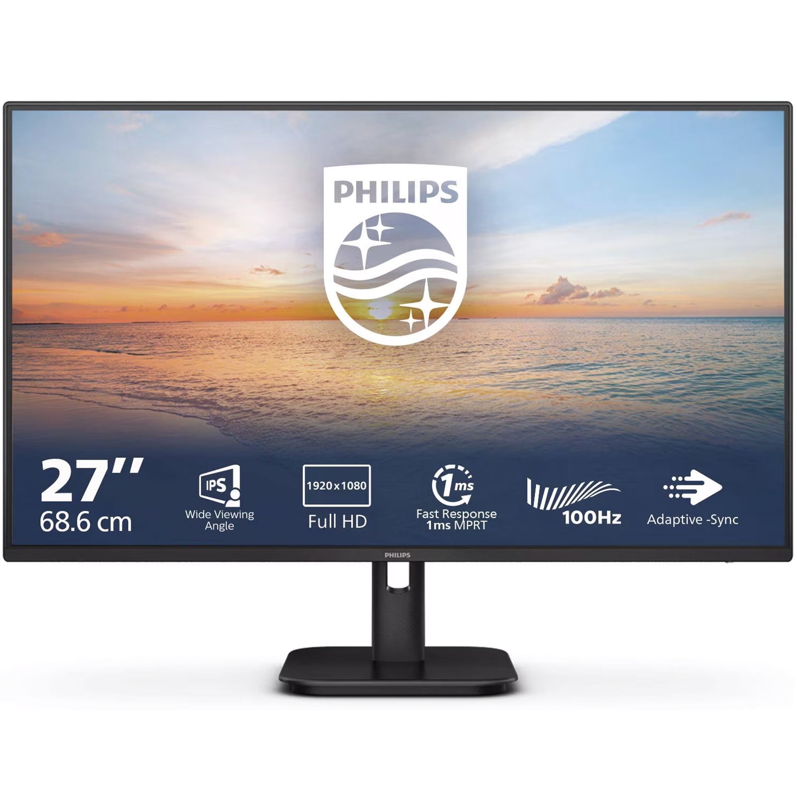 MONITOR PHILIPS LED 27"Wide 27E1N1100A/00 IPS 1920x1080 100hz 4ms 250cd/mq 1.300:1 2x2W MM VGA HDMI - Disponibile in 2-4 giorni lavorativi Philips