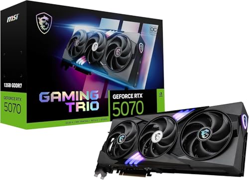 MSI GeForce RTX 5070 12G Gaming Trio OC 12GB GDDR7 DLSS4 1*HDMI/3*DisplayPort PCi Ex 5.0 16x MSI Microstar