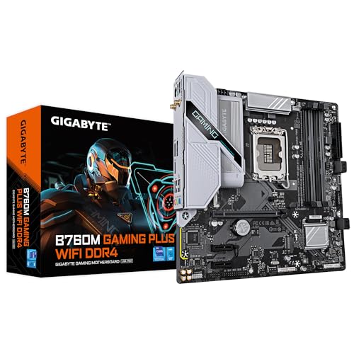 GIGABYTE B760M Gaming Plus Wi-Fi DDR4 Intel B760 4*DDR4 2*M.2 4*SataIII sk1700 HDMI/DisplayPort mATX Gigabyte