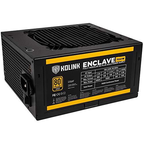 Kolink Enclave 700W Modulare 80+ Gold PFC Attivo ATX Kolink