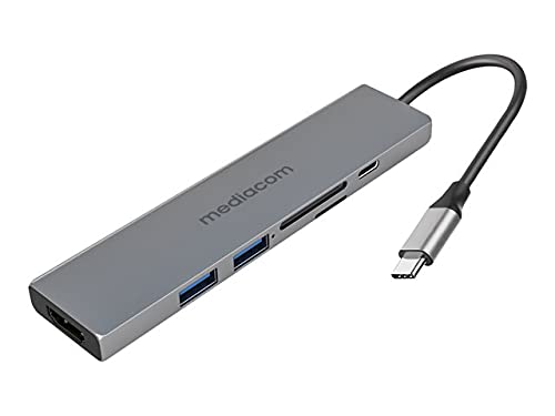Mediacom MD-C312 Docking Station USB-C to HDMI/2*USB2.0/SD/microSD/USB-C MEDIACOM