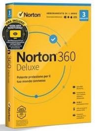NORTON 360 Deluxe 2023 25GB IT 1 USER 3 DEVICE 12MO GENERIC RSP MM GUM 21429140 - Disponibile in 2-4 giorni lavorativi NORTON