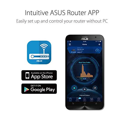 Asus RT-AX53U Router Wireless AX 1800Mbps  Dual-band Nero ASUS