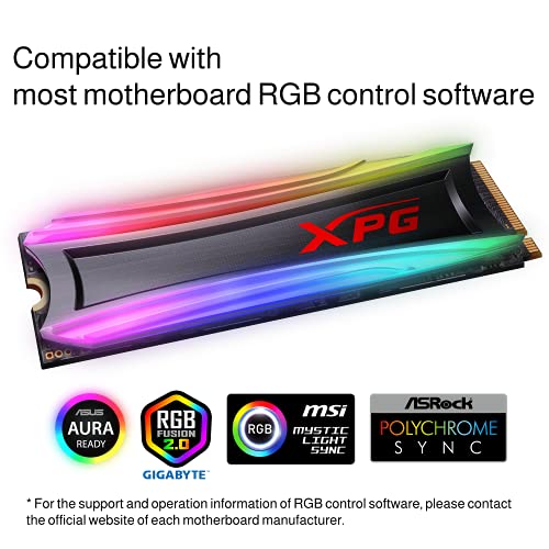 Adata XPG Spectrix S40G RGB 256GB M.2 NVMe 3500/1200 MB/s 3D TLC ADATA